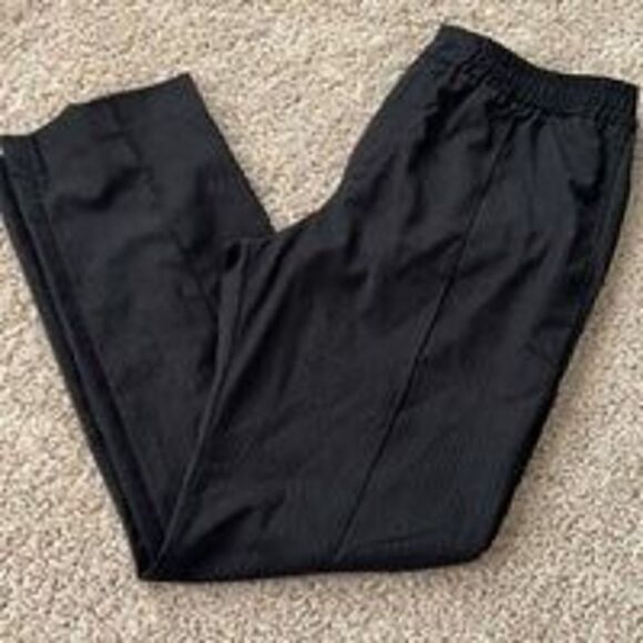 H&M pinstripe dark grey trouser suit Dress Pants size 36R - Picture 1 of 4